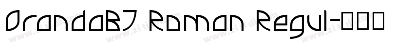 OrandaBT Roman Regul字体转换